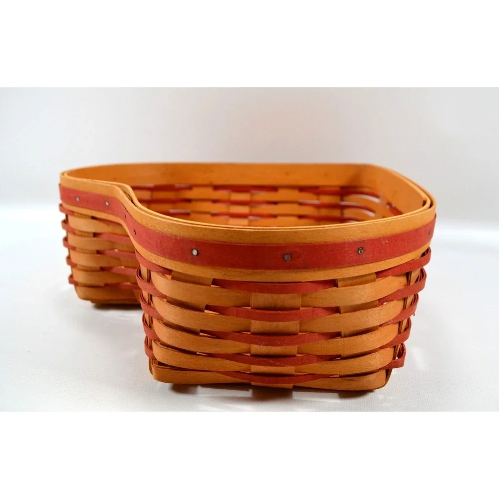 Longaberger 1999 Sweetheart Love Treasures Basket Cloth Liner 2 Clear Protectors